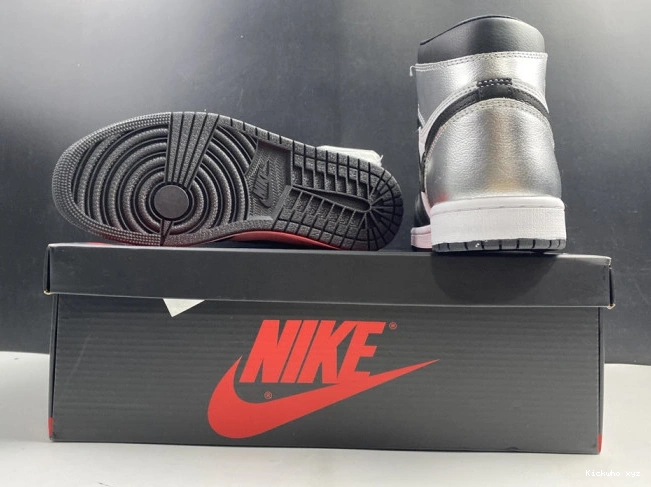 CD0461-001 SILVER WMNS OG JORDAN TOE HIGH 1 AIR 0614
